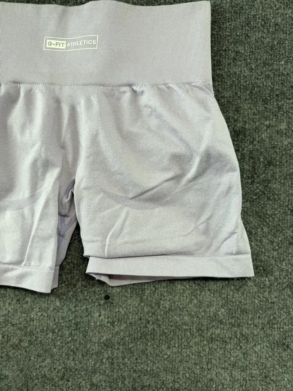 G-FIT ATHLETICS Biker Shorts Womens Medium Purple High Waist 4.5 Inseam Yoga Gym